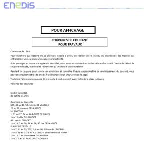 Coupure courant