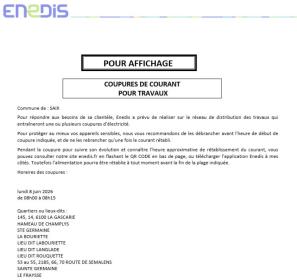 Coupure courant