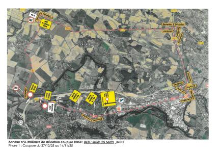 Plan déviation