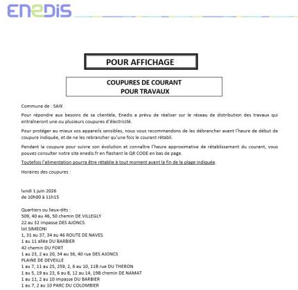 Coupure courant