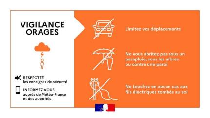 Vigilance orange orages