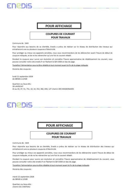 coupure courant 